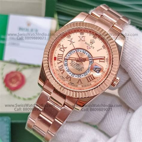 rolex sky dweller everose gold replica|rolex watches for sale.